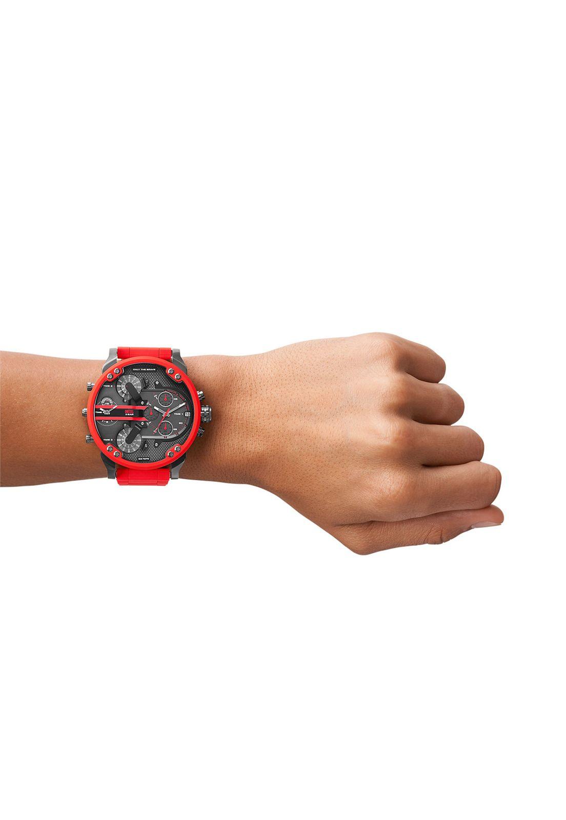 Reloj Diesel DZ7370 Rojo-2