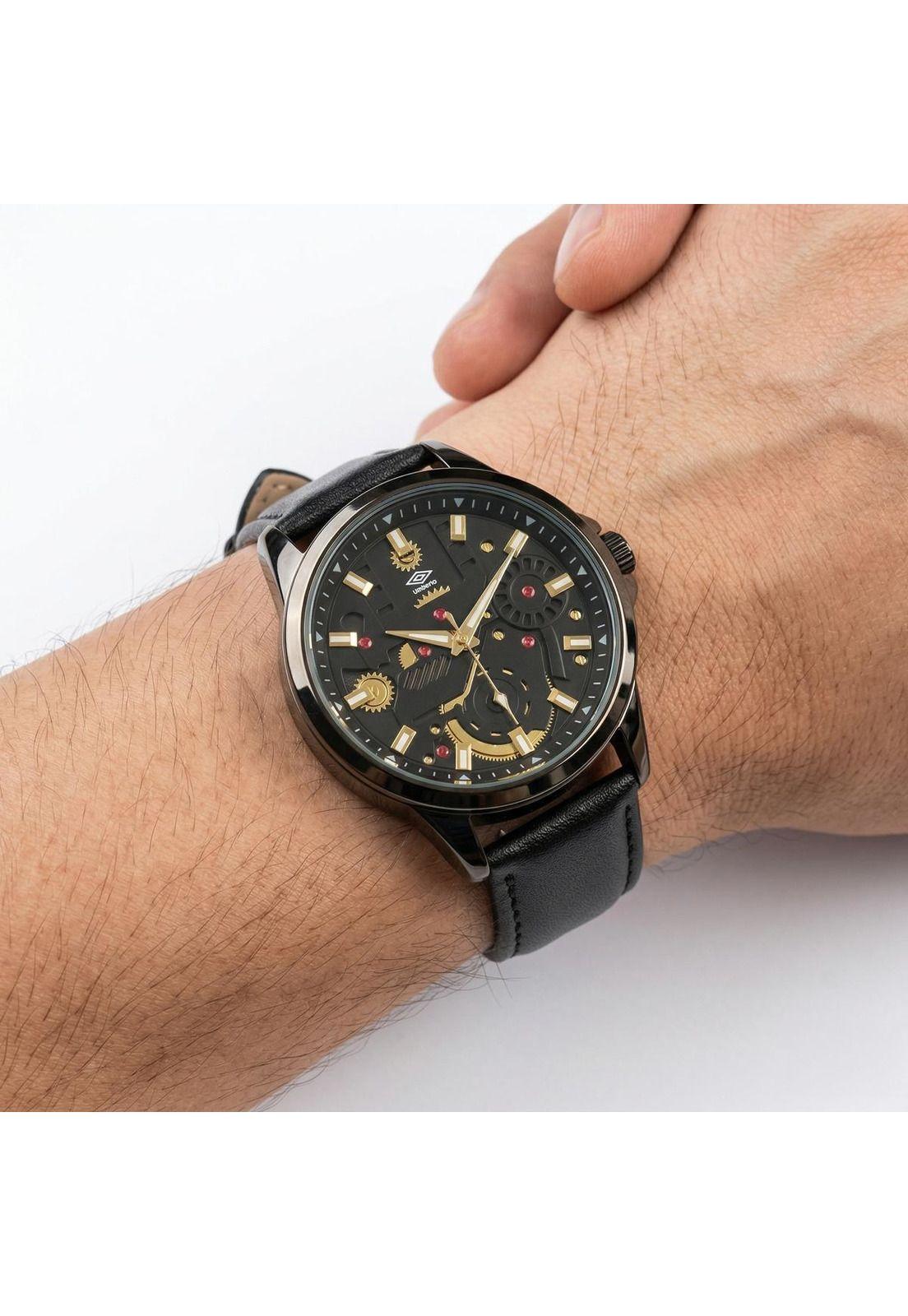Reloj Análogo Hombre Umbro Plus Negro UMBP-1500-70-3