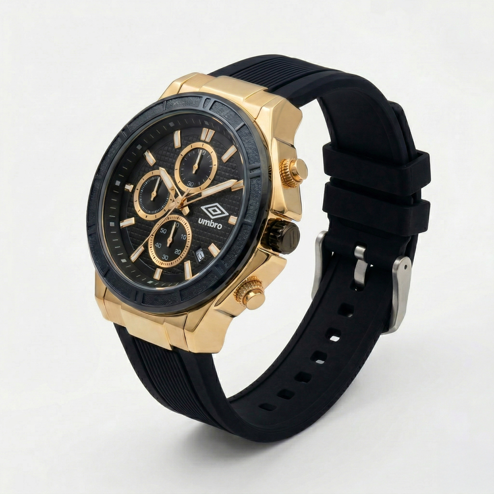 Reloj Análogo Hombre Umbro Plus Negro UMBP-1500-160-1