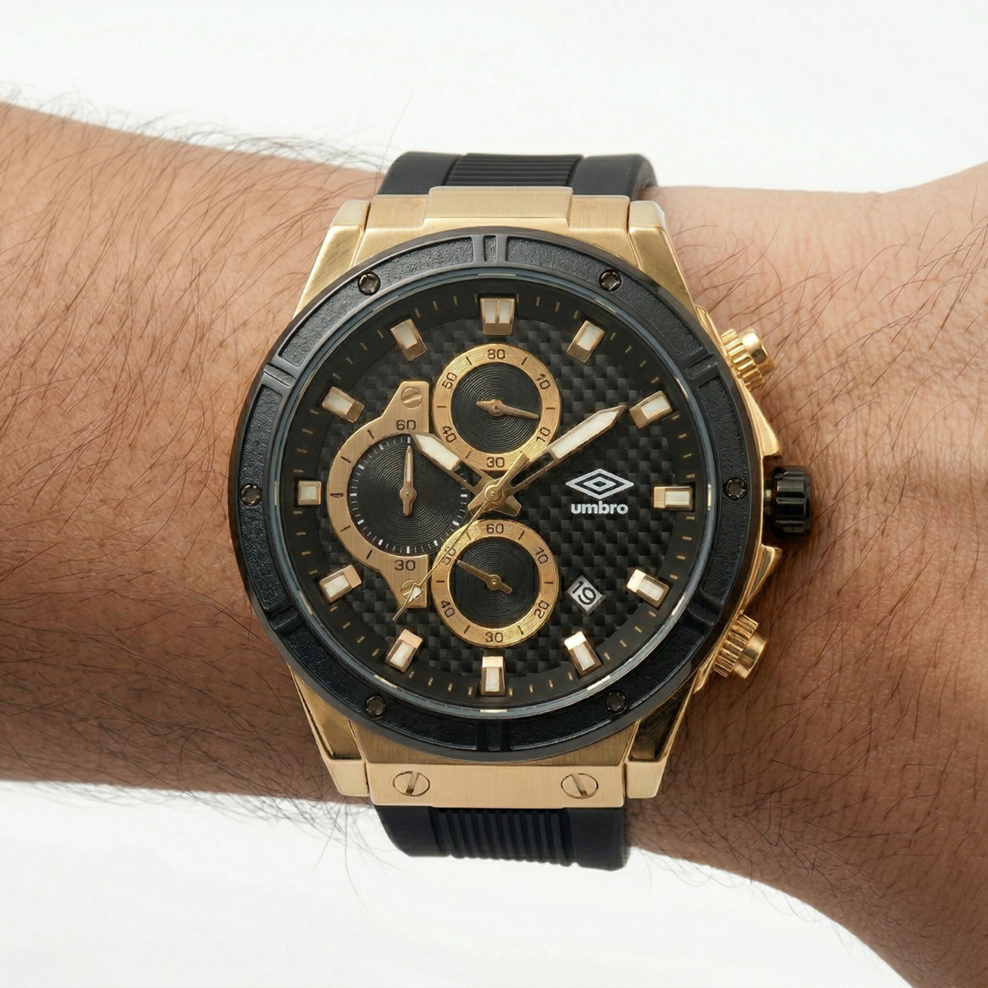 Reloj Análogo Hombre Umbro Plus Negro UMBP-1500-160-2