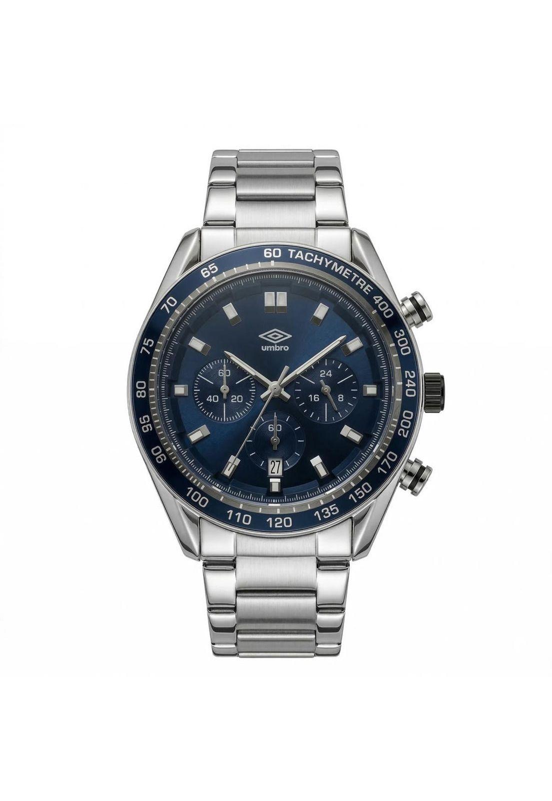 Reloj Análogo Hombre Umbro Plus Plateado UMBP-1500-118-0