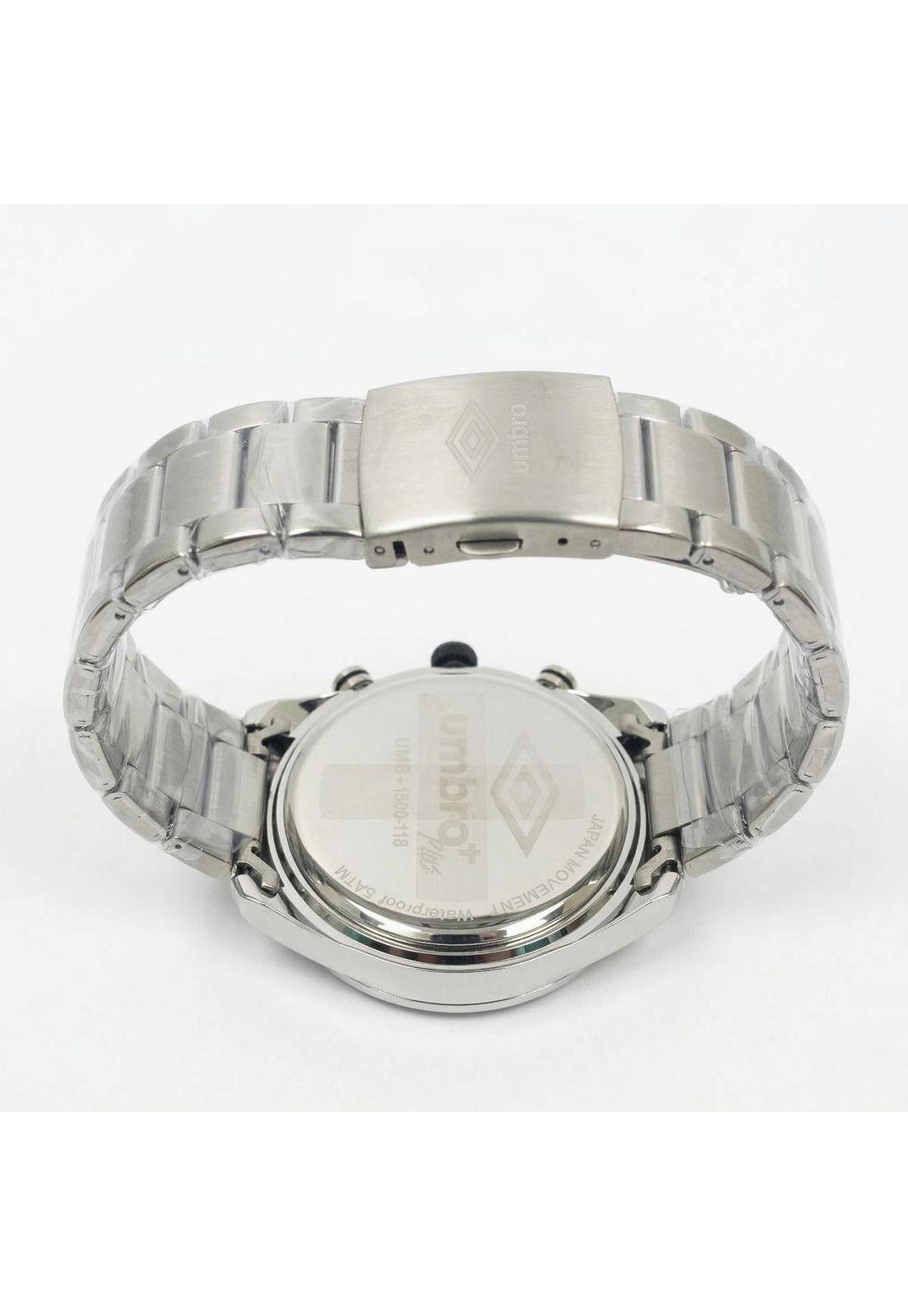 Reloj Análogo Hombre Umbro Plus Plateado UMBP-1500-118-2