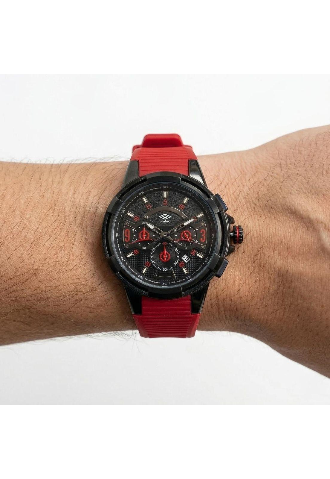 Reloj Análogo Hombre Umbro Plus Rojo UMBP-1500-120-3