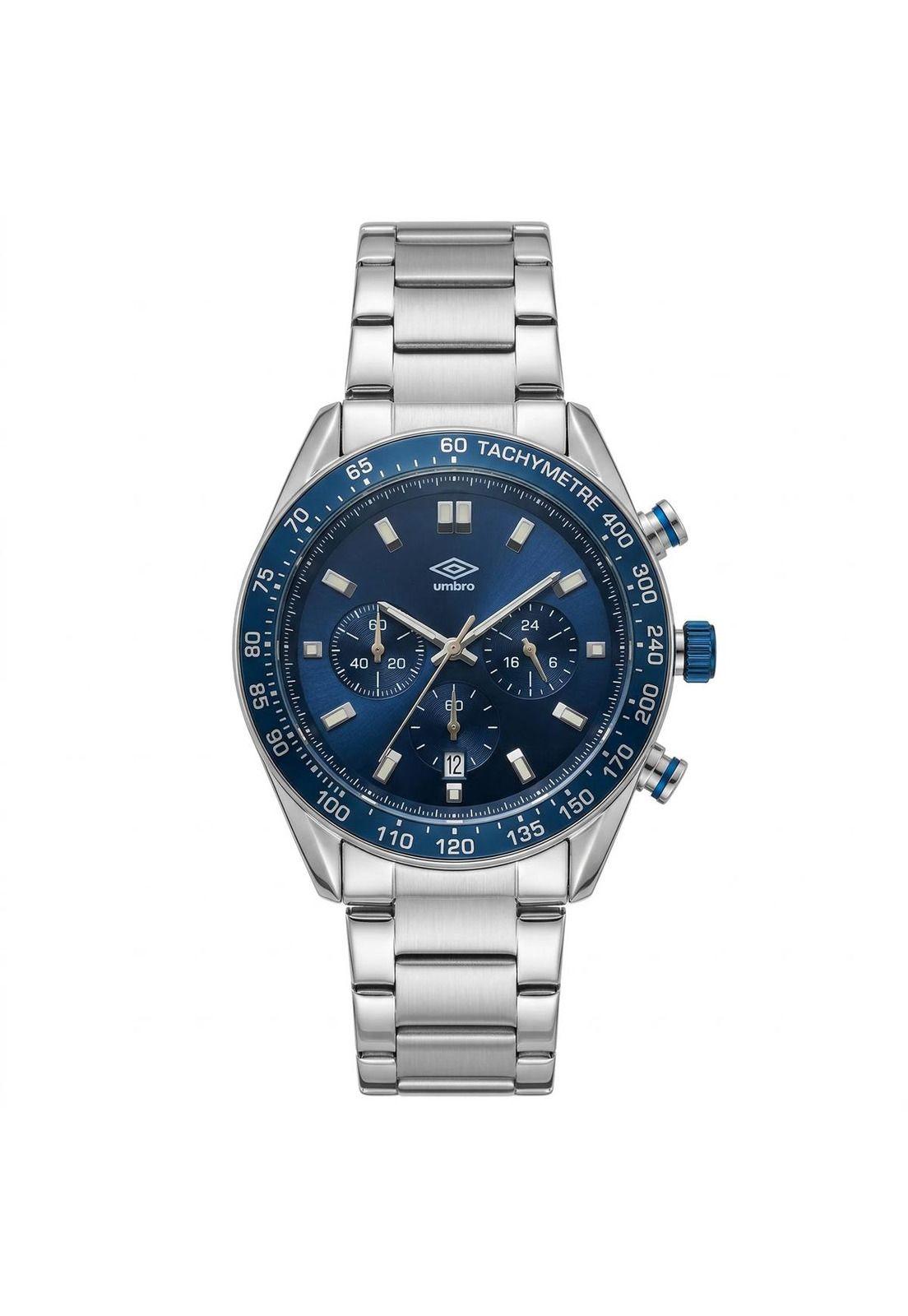 Reloj Análogo Hombre Umbro Plus Plateado UMBP-1500-116-0