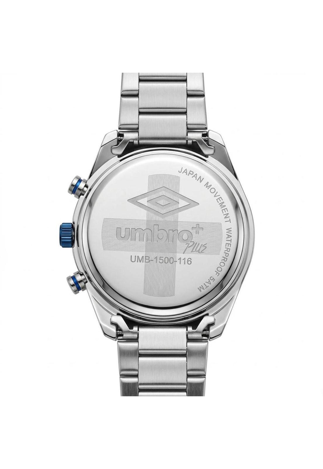 Reloj Análogo Hombre Umbro Plus Plateado UMBP-1500-116-2