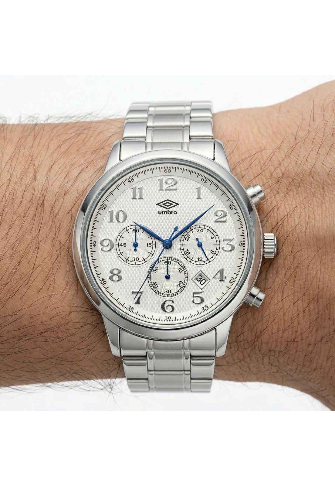 Reloj Análogo Hombre Umbro Plus Plateado UMBP-1500-170-0