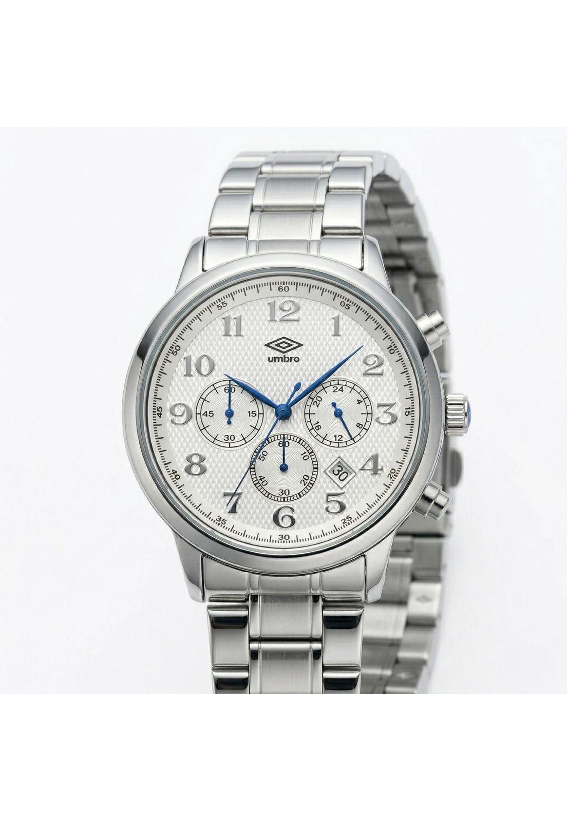 Reloj Análogo Hombre Umbro Plus Plateado UMBP-1500-170-1
