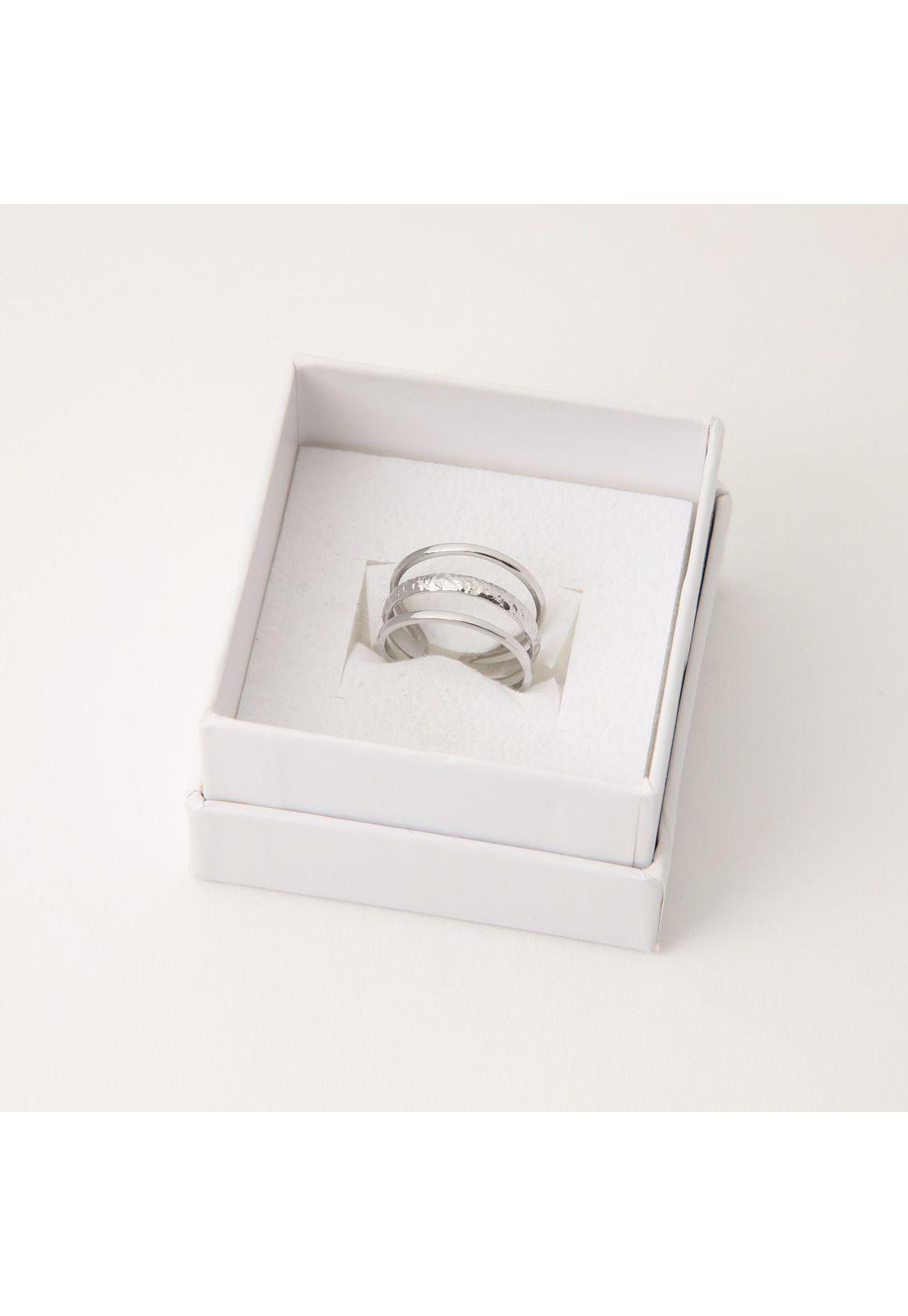 Anillo  19v69 Plateado Mujer STR390-2