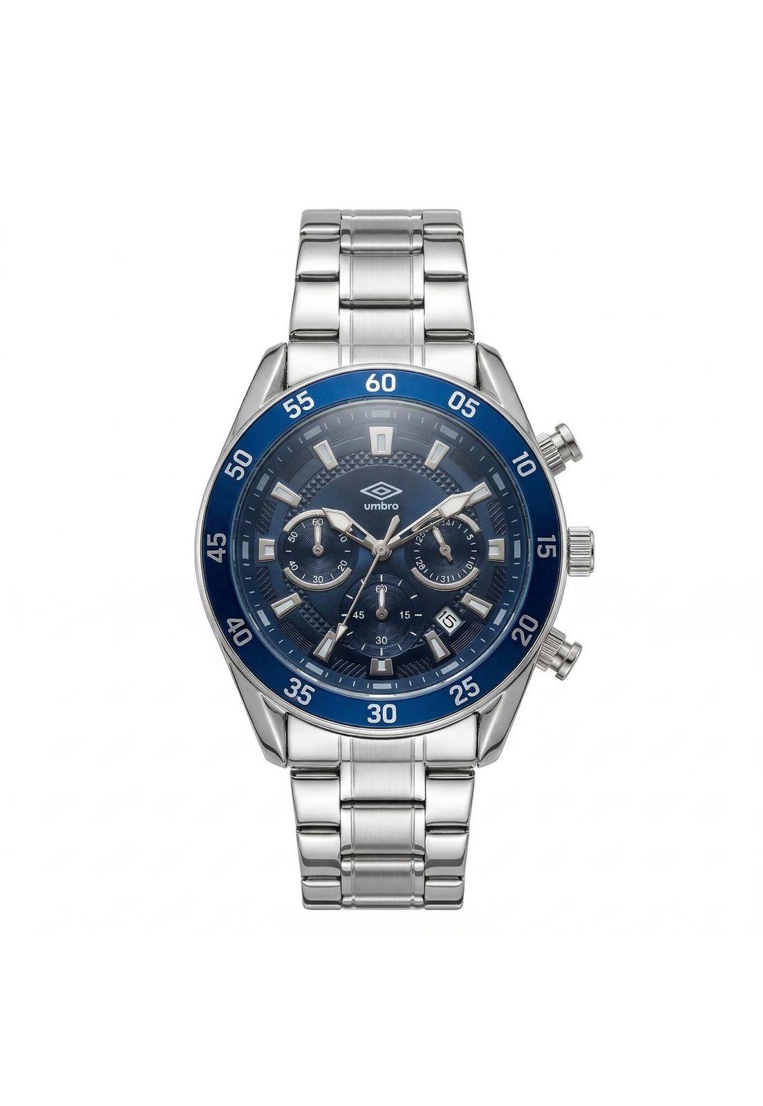 Reloj Análogo Hombre Umbro Plus Plateado UMBP-1500-180-0