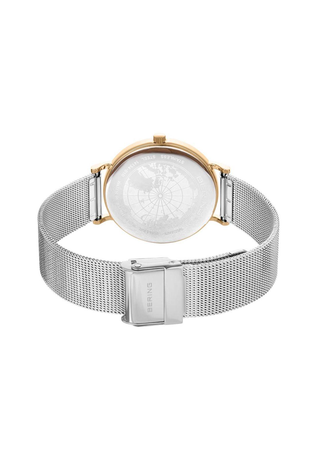 Reloj Análogo Mujer Bering Plateado 14134-010-2