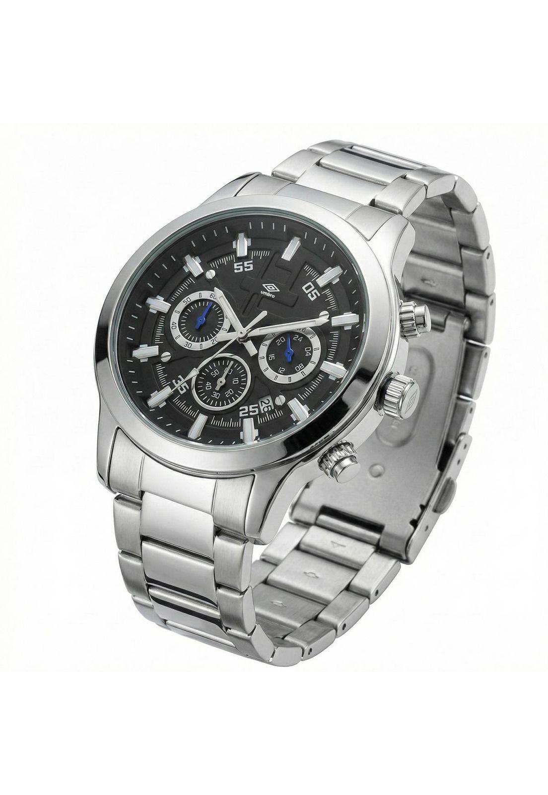 Reloj Análogo Hombre Umbro Plus Plateado UMBP-1500-100-1