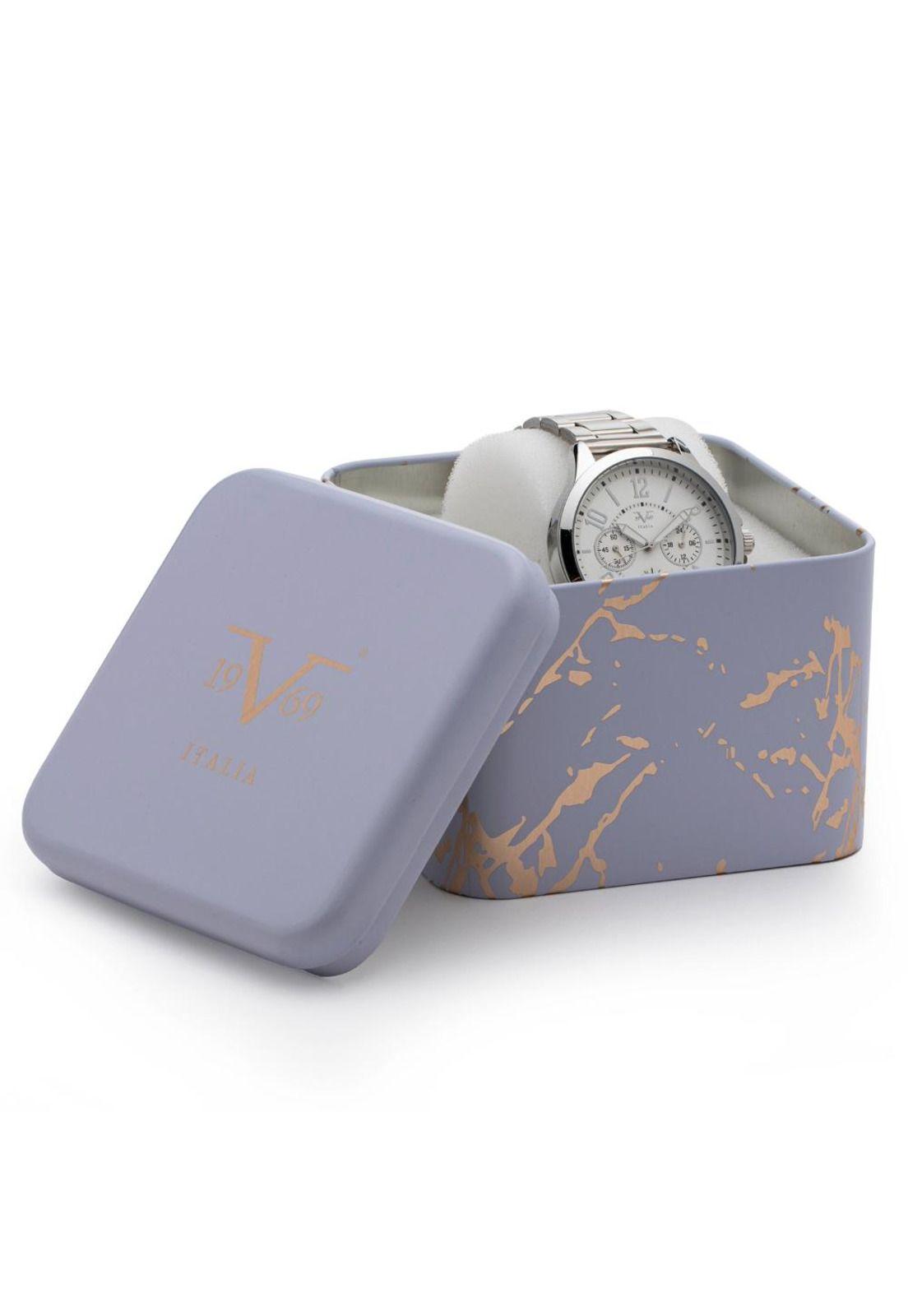 Reloj 19v69 Italia V1969-209-1 Plateado Mujer-0