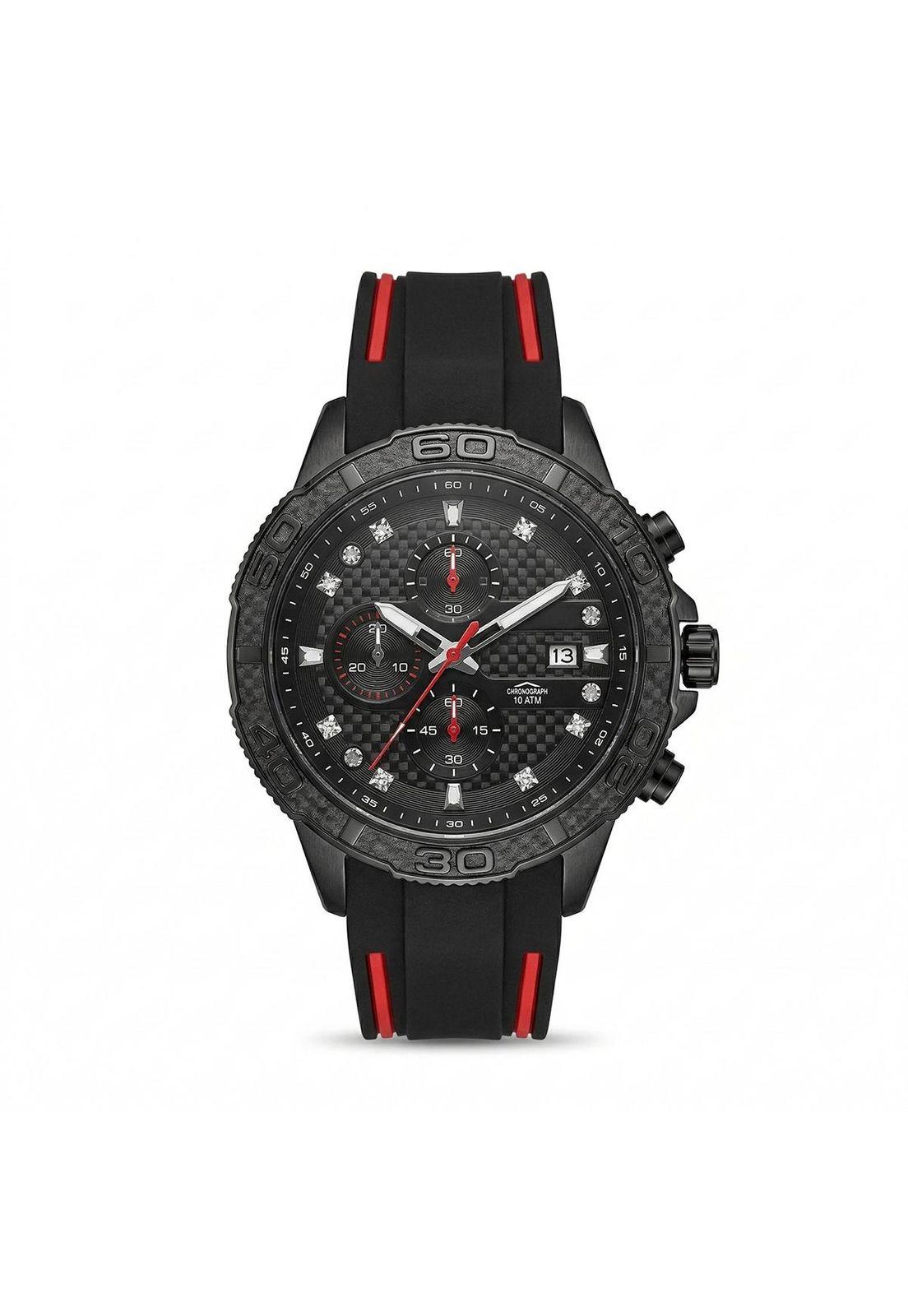 Reloj Análogo Hombre Umbro Plus Negro/Rojo UMBP-1500-107-0