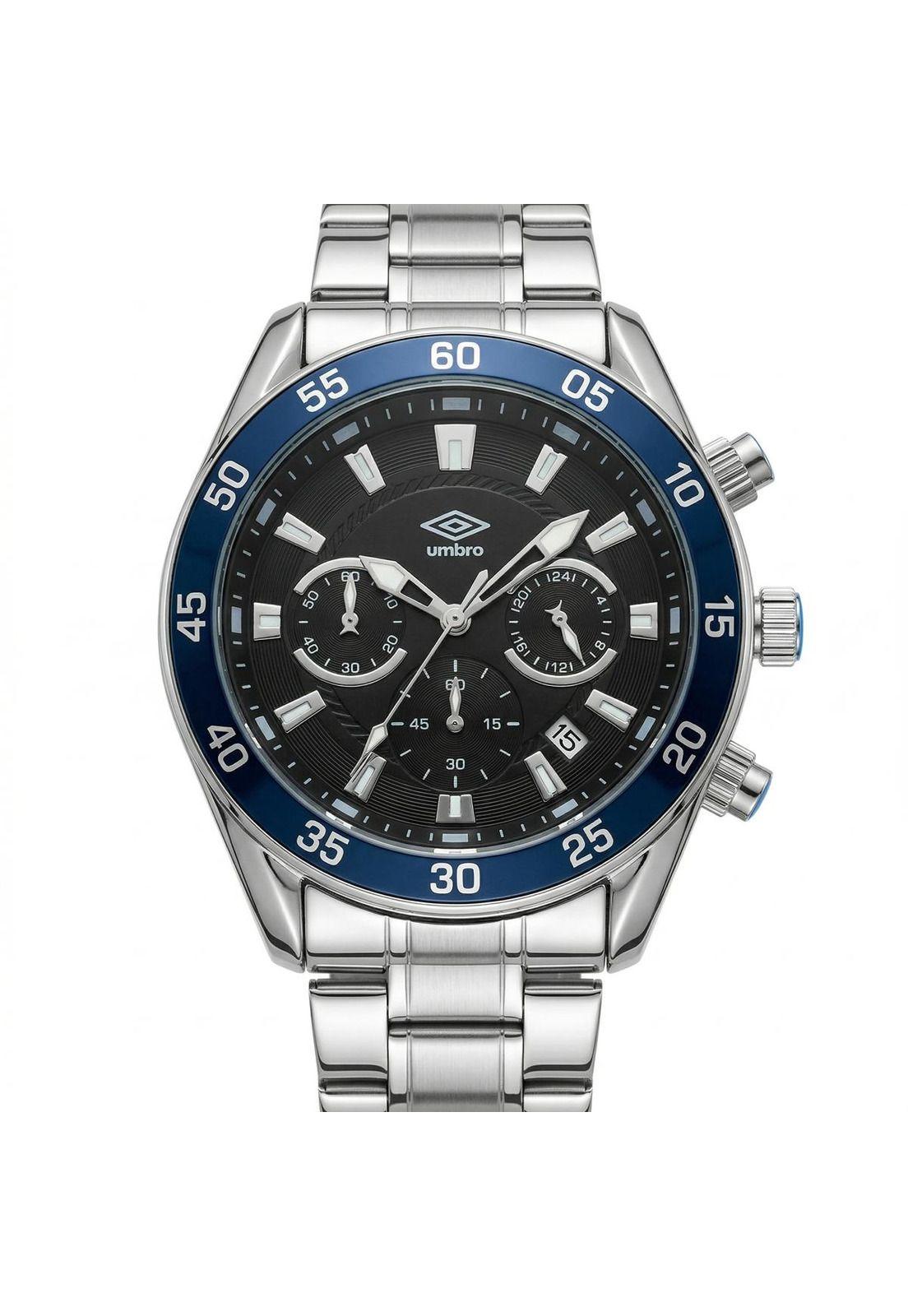Reloj Análogo Hombre Umbro Plus Plateado UMBP-1500-182-0