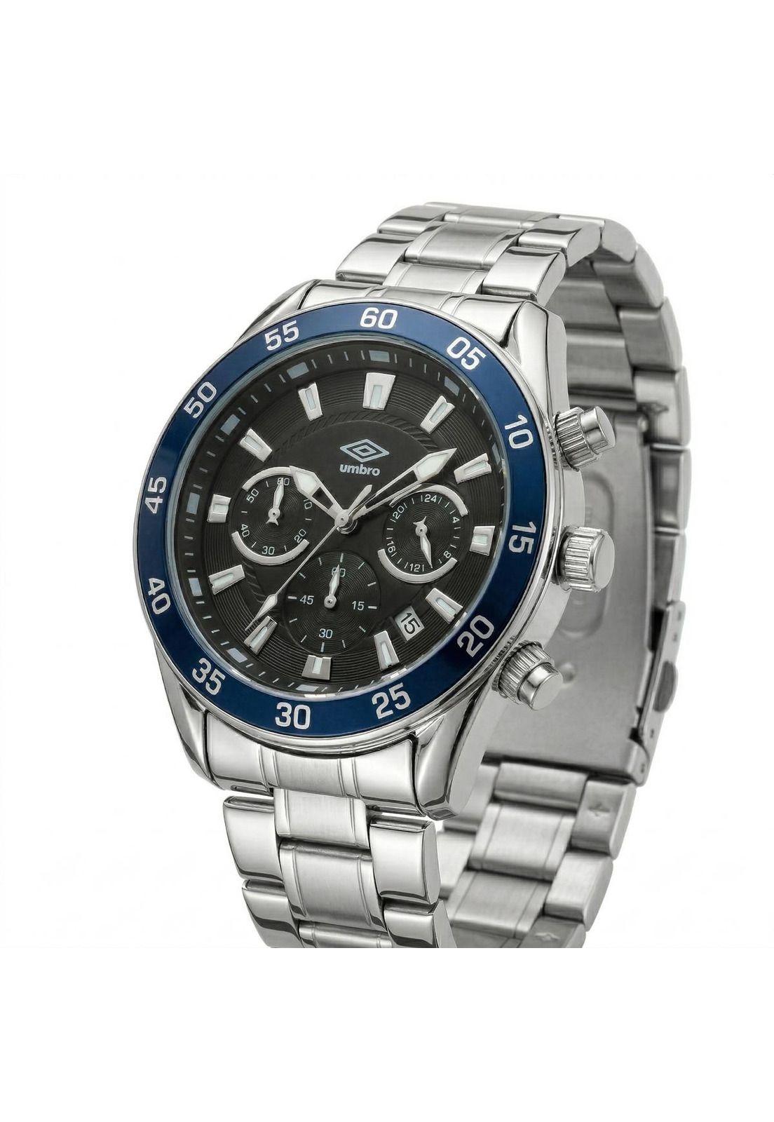 Reloj Análogo Hombre Umbro Plus Plateado UMBP-1500-182-1