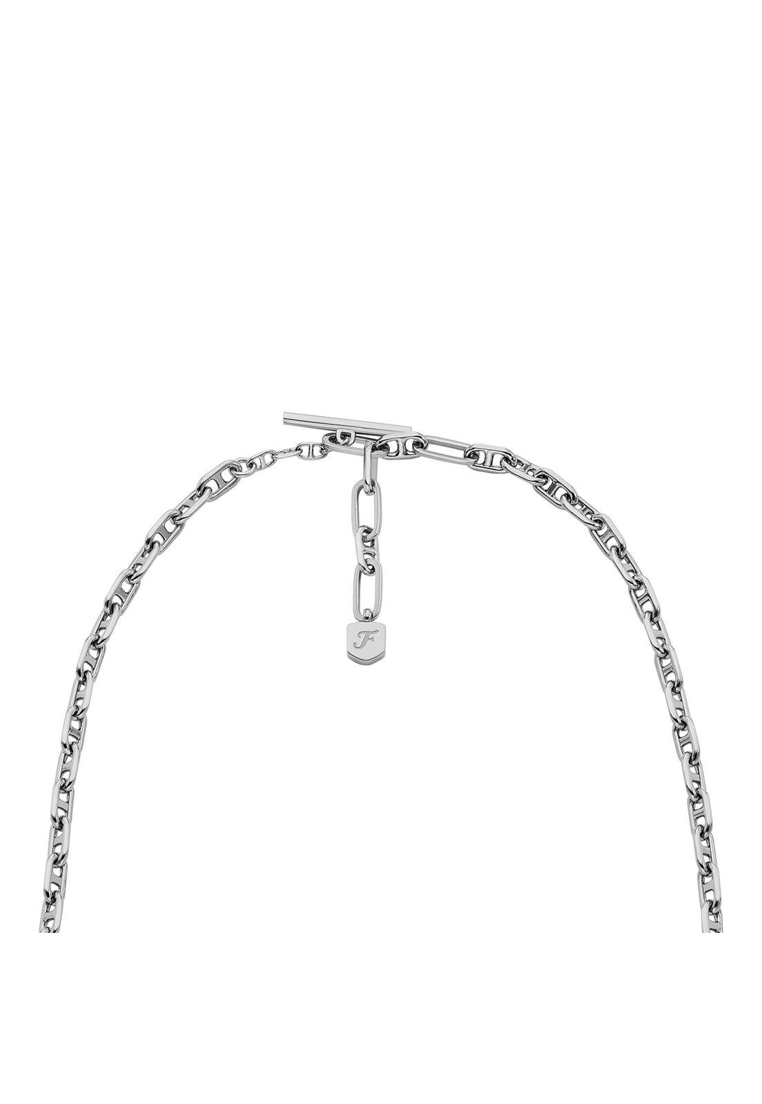 Collar Fossil  JA7243040 Plateado Mujer-2