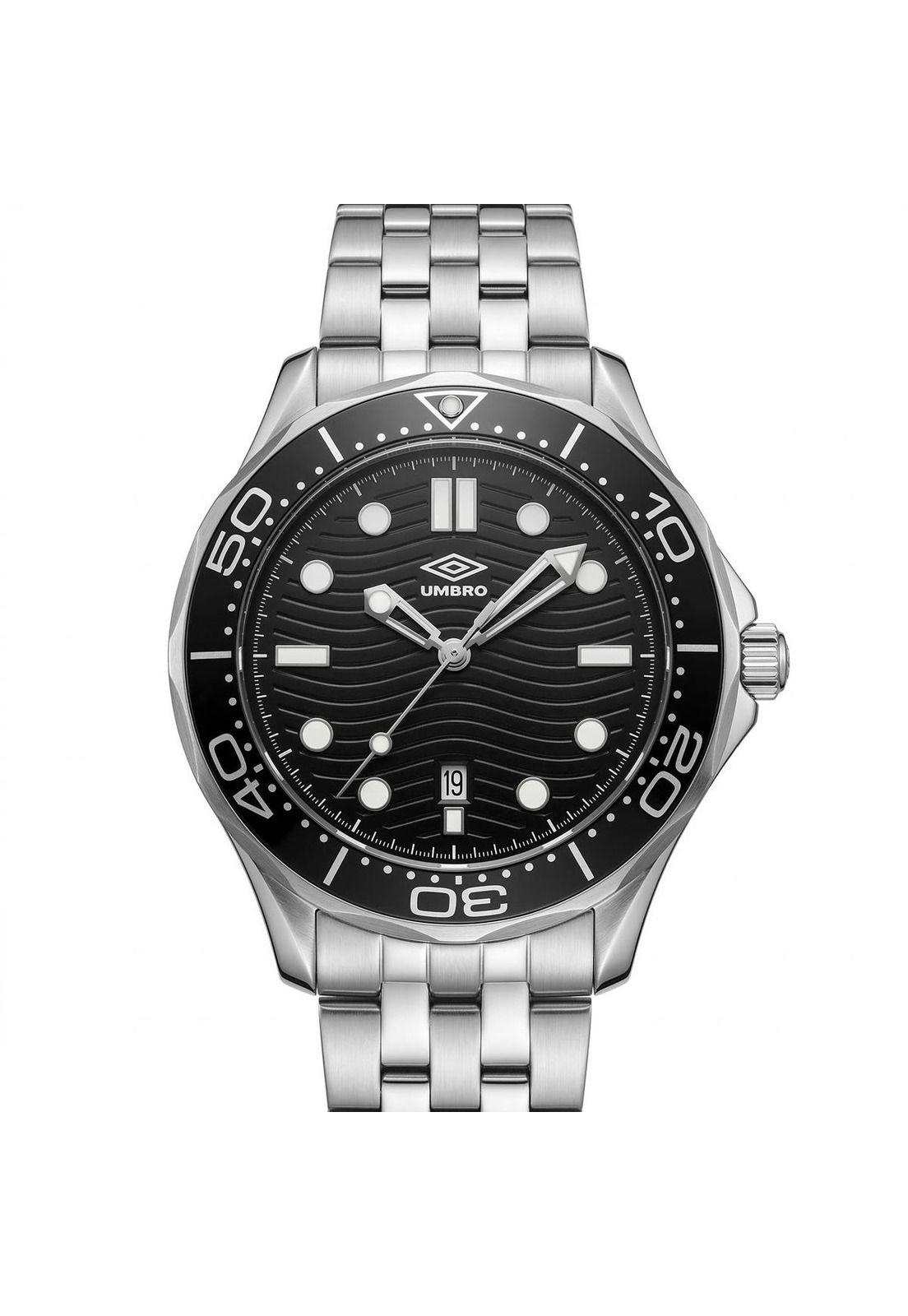Reloj Análogo Hombre Umbro Plus Plateado UMBP-1500-184-0