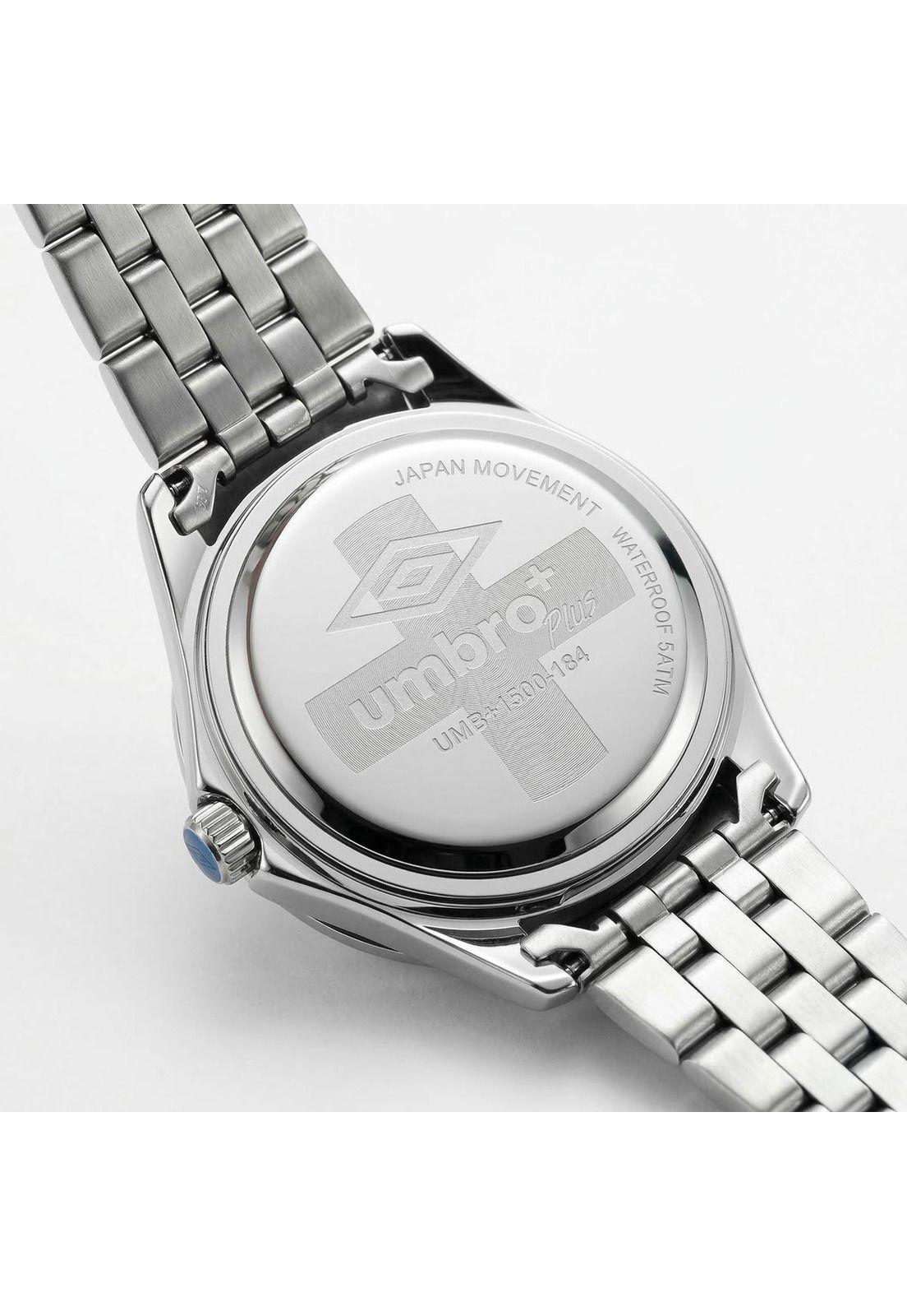 Reloj Análogo Hombre Umbro Plus Plateado UMBP-1500-184-2
