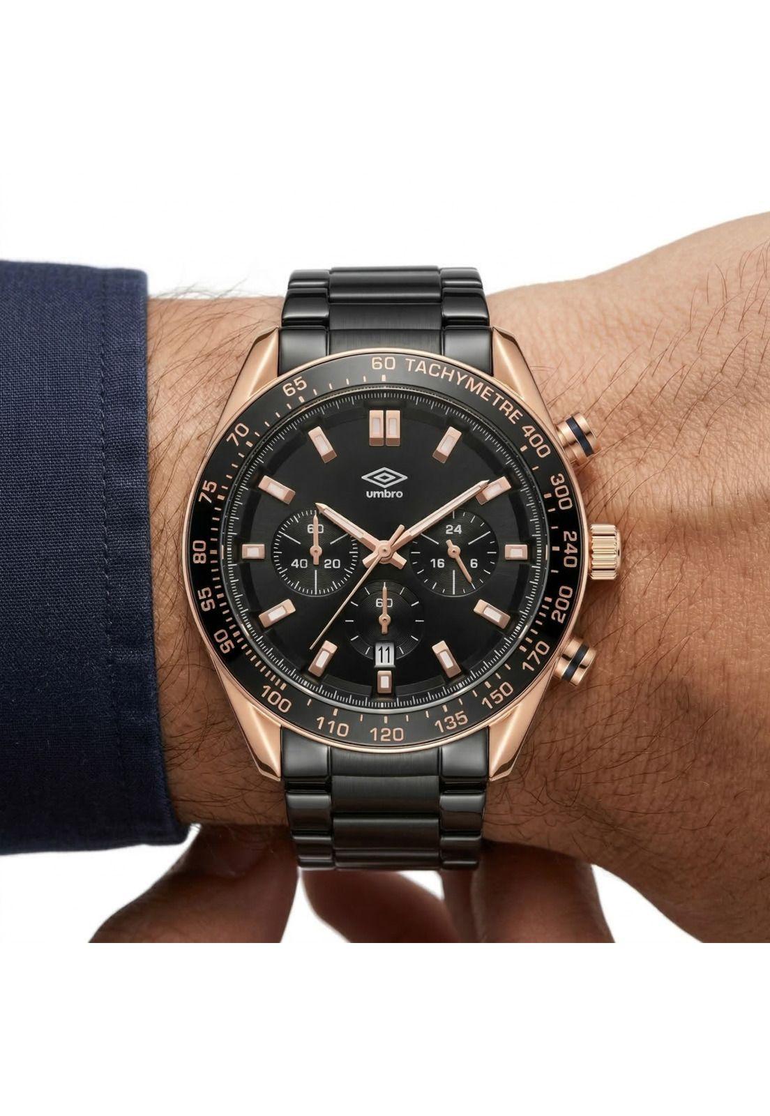 Reloj Análogo Hombre Umbro Plus Negro UMBP-1500-117-3