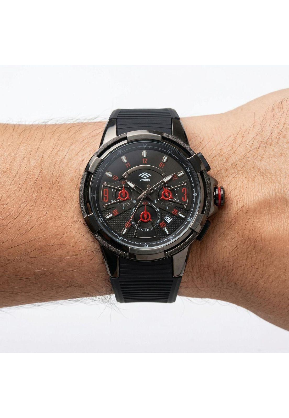 Reloj Análogo Hombre Umbro Plus Negro UMBP-1500-119-3