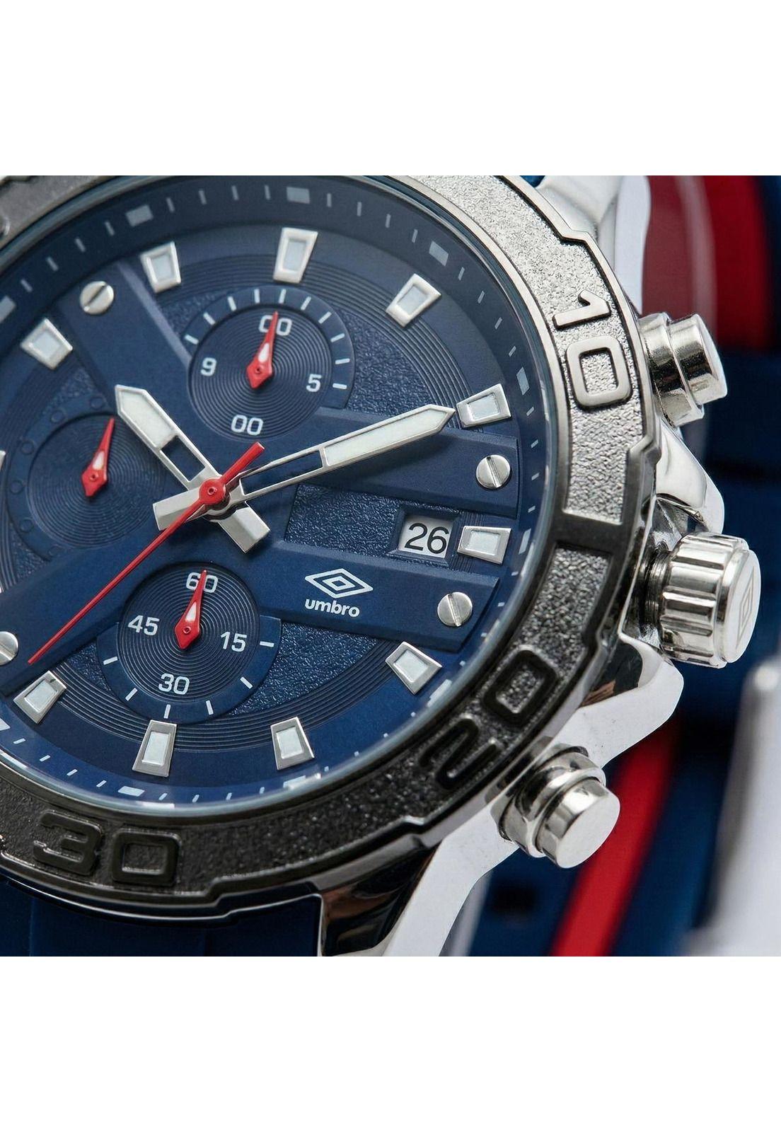 Reloj Análogo Hombre Umbro Plus Azul/Rojo UMBP-1500-106-1