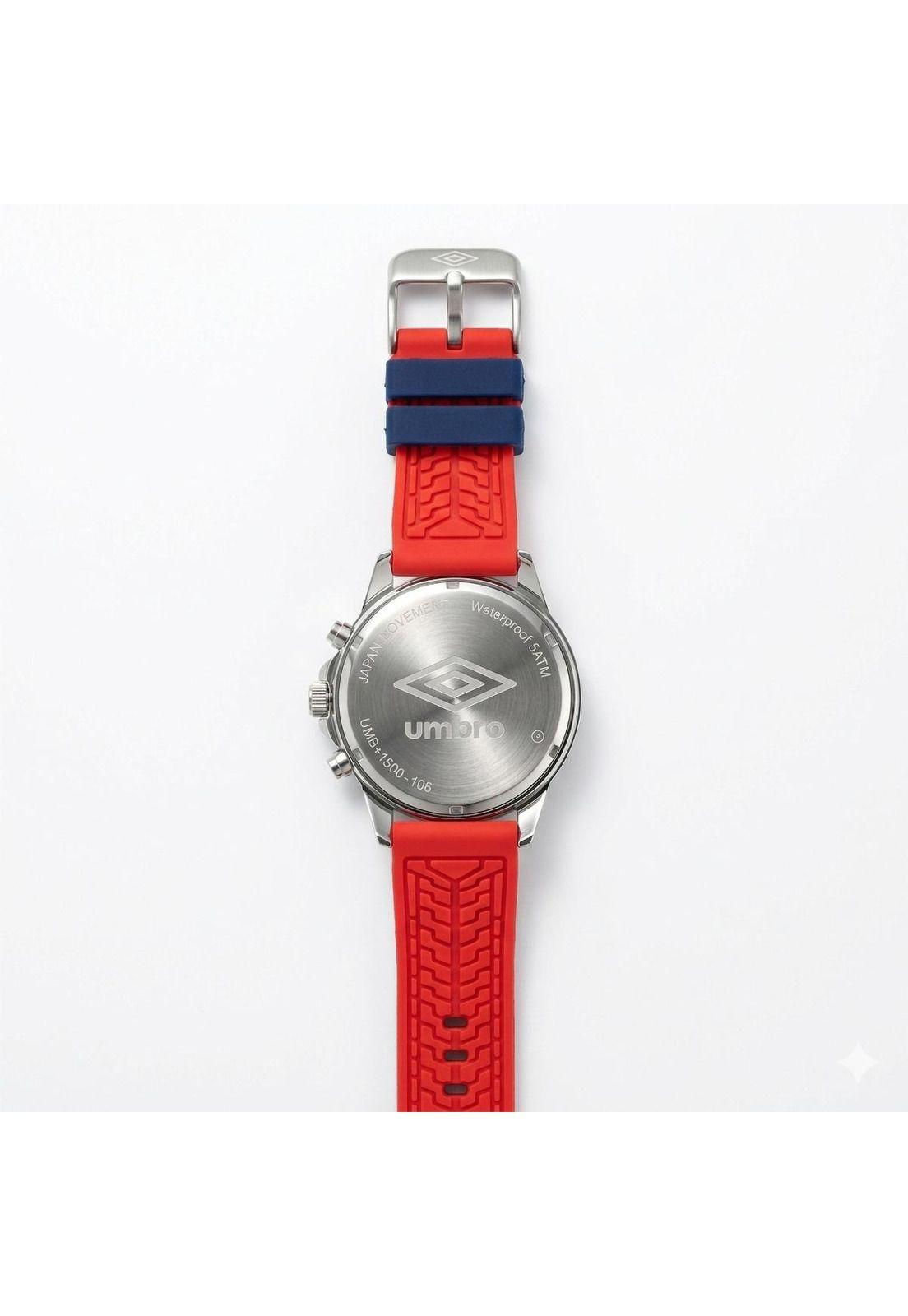 Reloj Análogo Hombre Umbro Plus Azul/Rojo UMBP-1500-106-2