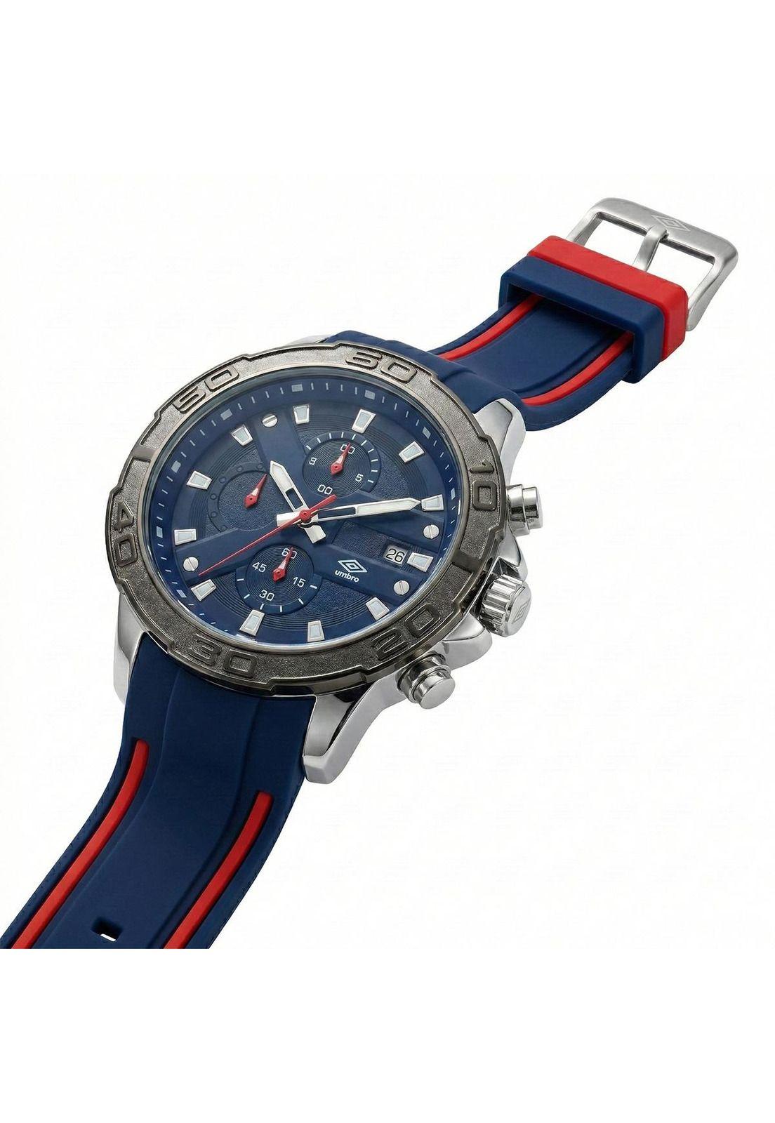 Reloj Análogo Hombre Umbro Plus Azul/Rojo UMBP-1500-106-4