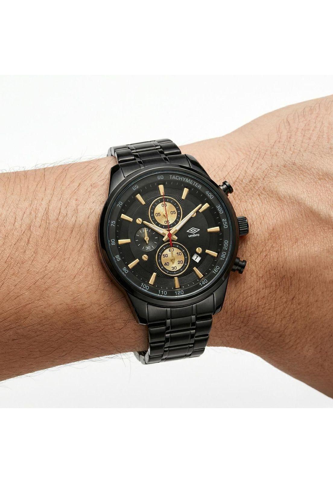 Reloj Análogo Hombre Umbro Plus Negro UMBP-1500-177-3