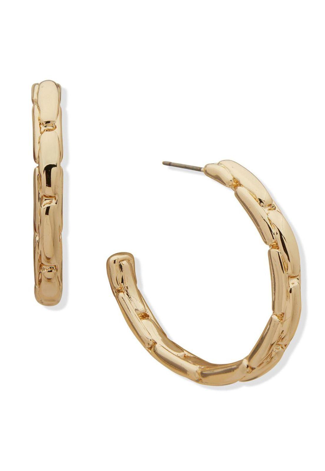 Aros Tipo Argollas Anne Klein Dorado Mujer 01G00765-0