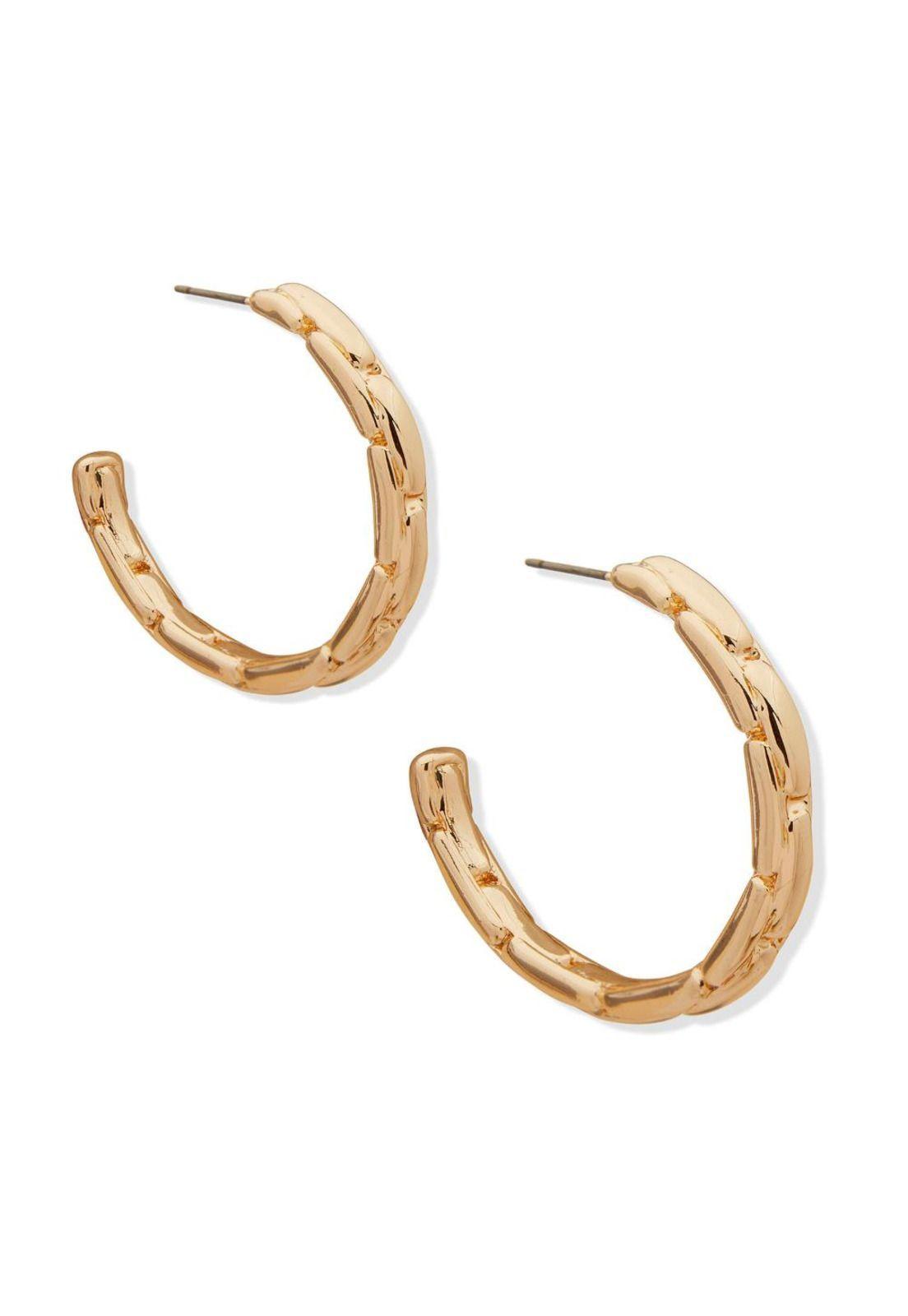 Aros Tipo Argollas Anne Klein Dorado Mujer 01G00765-1