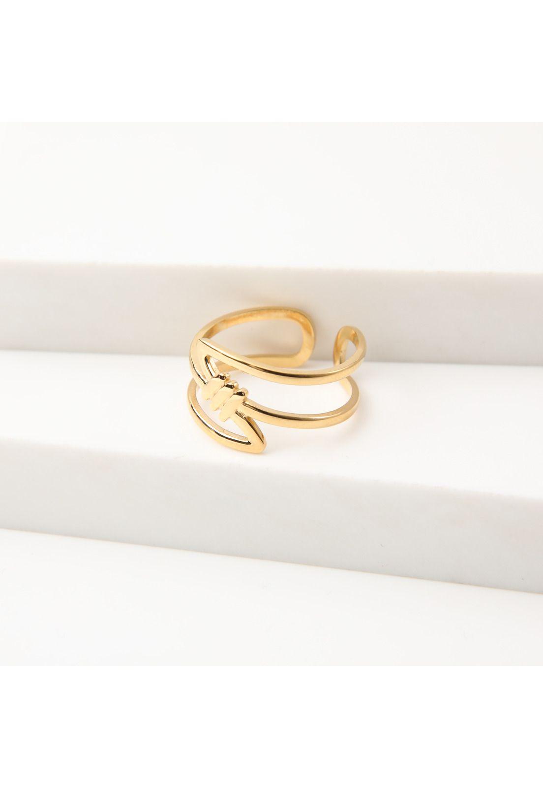 Anillo  19v69 Dorado Mujer STR268-2