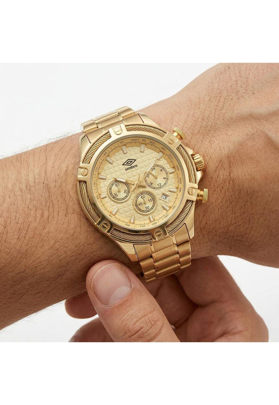 Reloj Análogo Hombre Umbro Plus Dorado UMBP-1500-129-2