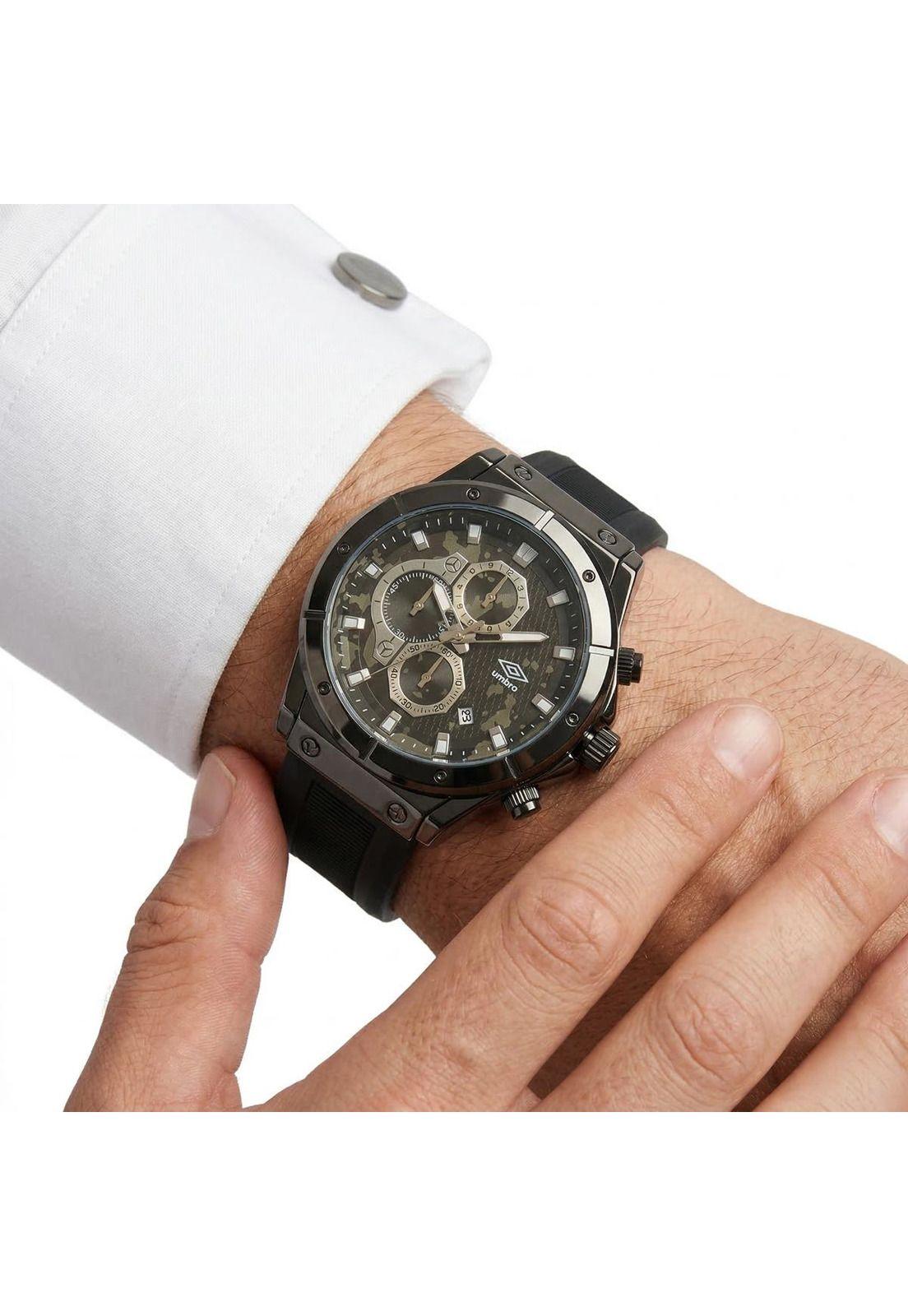 Reloj Análogo Hombre Umbro Plus Negro UMBP-1500-161-3