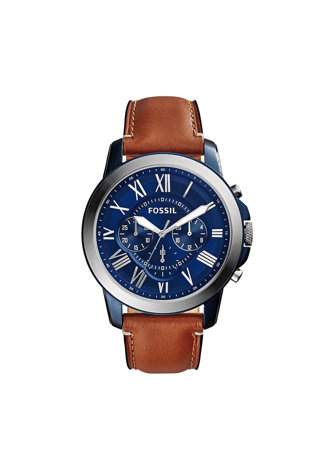 Reloj Fossil FS5151 Café Hombre-0