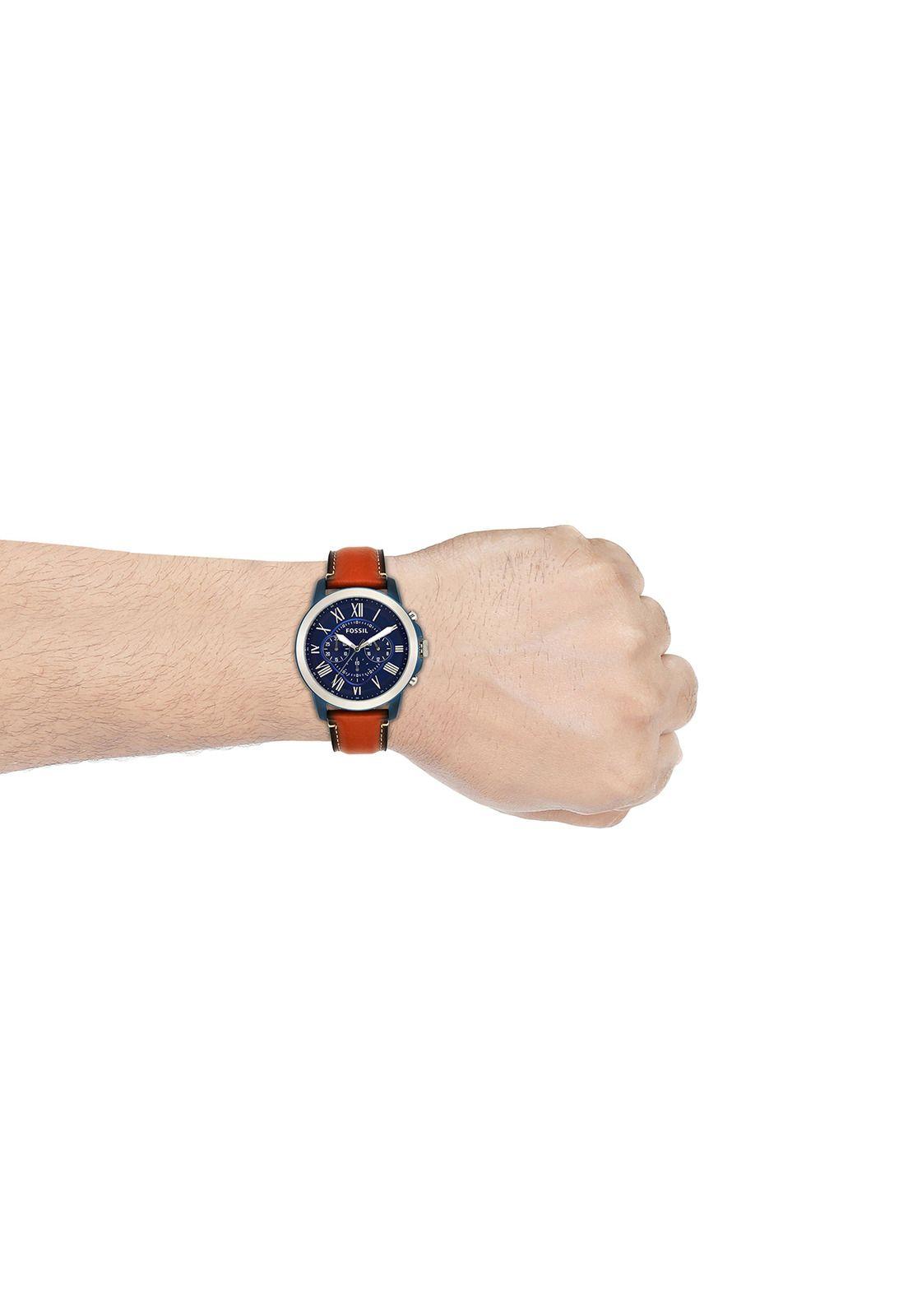 Reloj Fossil FS5151 Café Hombre-4
