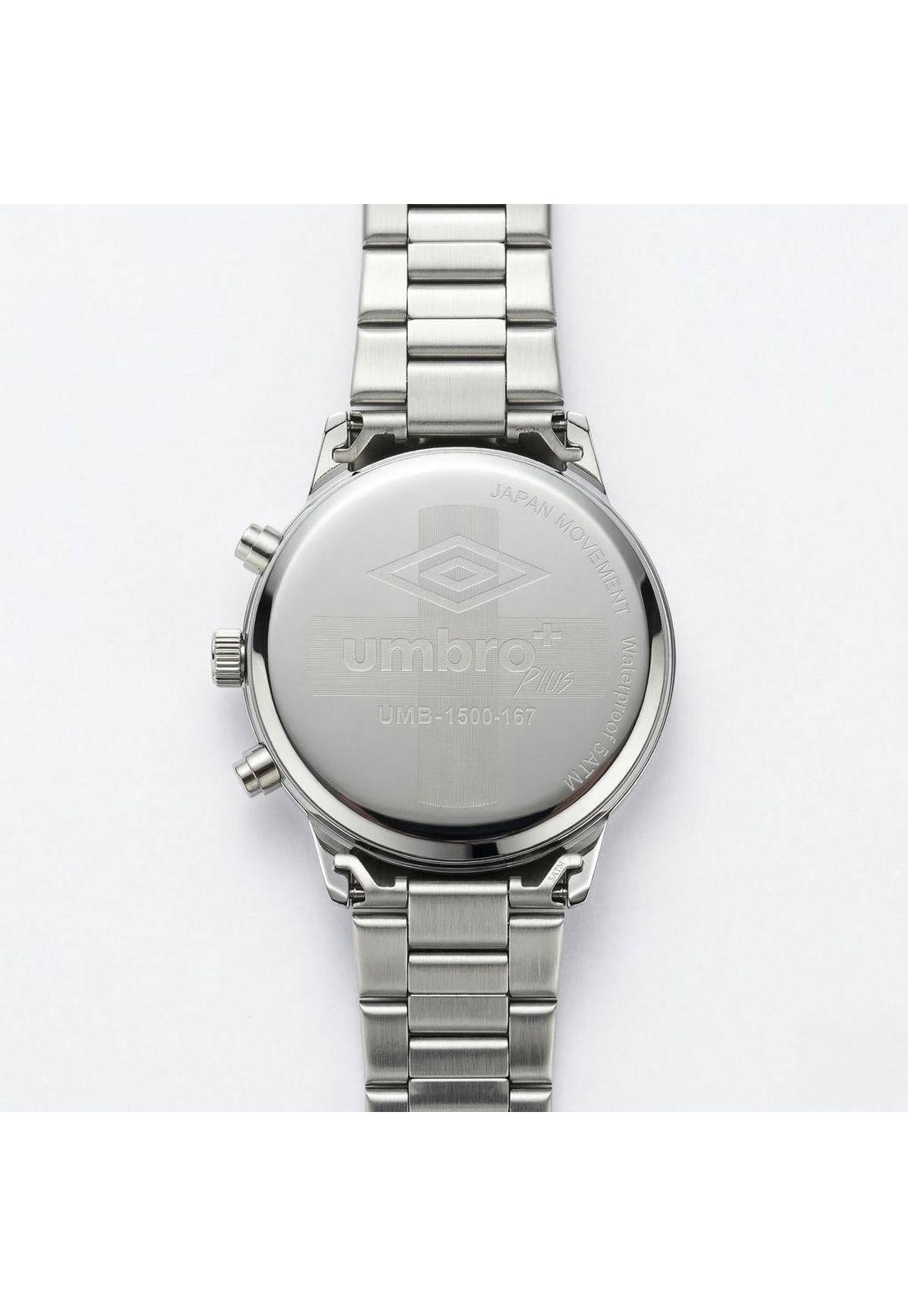 Reloj Análogo Hombre Umbro Plus Plateado UMBP-1500-167-2