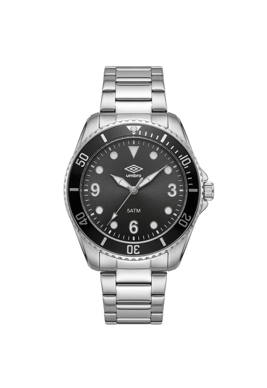 Reloj Análogo Hombre Umbro Plus Plateado UMBP-1500-153-1
