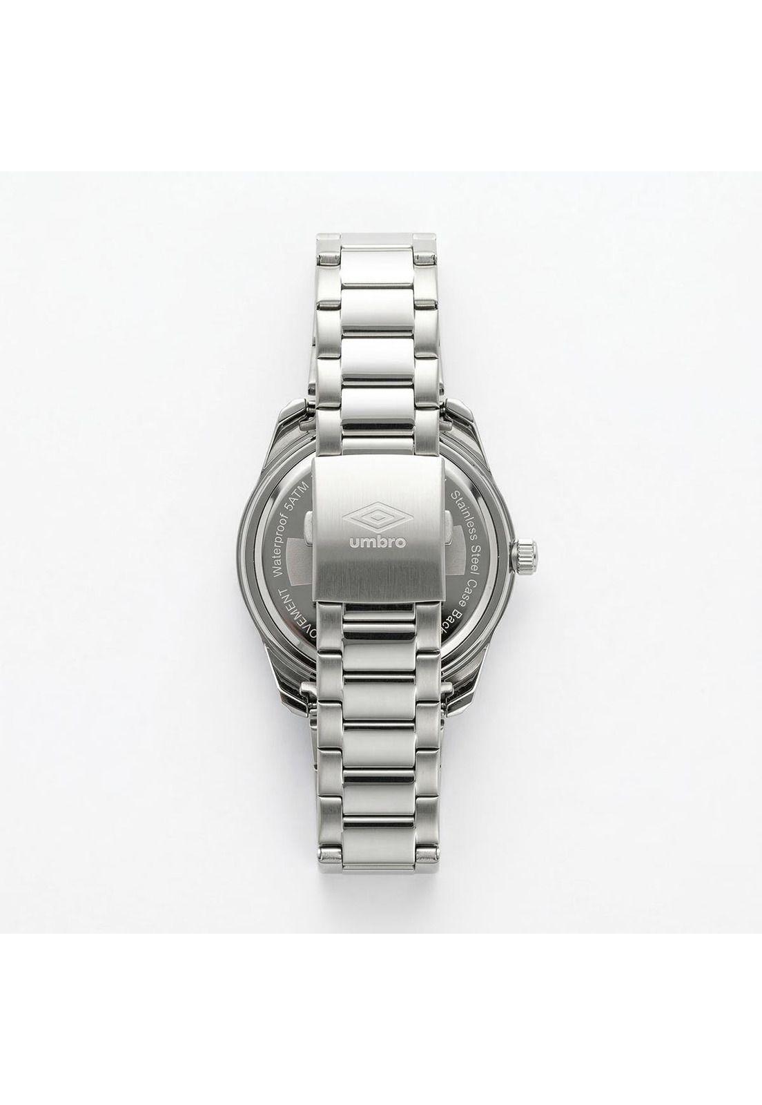 Reloj Análogo Hombre Umbro Plus Plateado UMBP-1500-153-3
