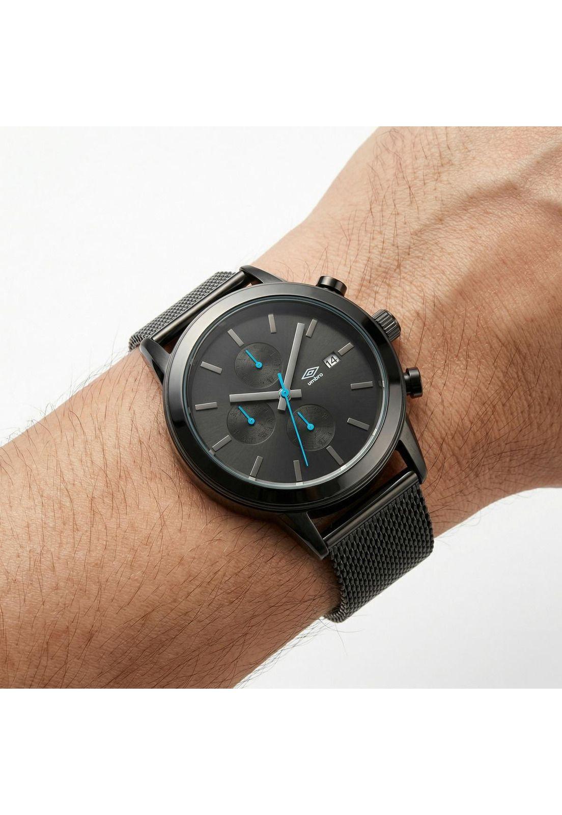 Reloj Análogo Hombre Umbro Plus Negro UMBP-1500-196-2