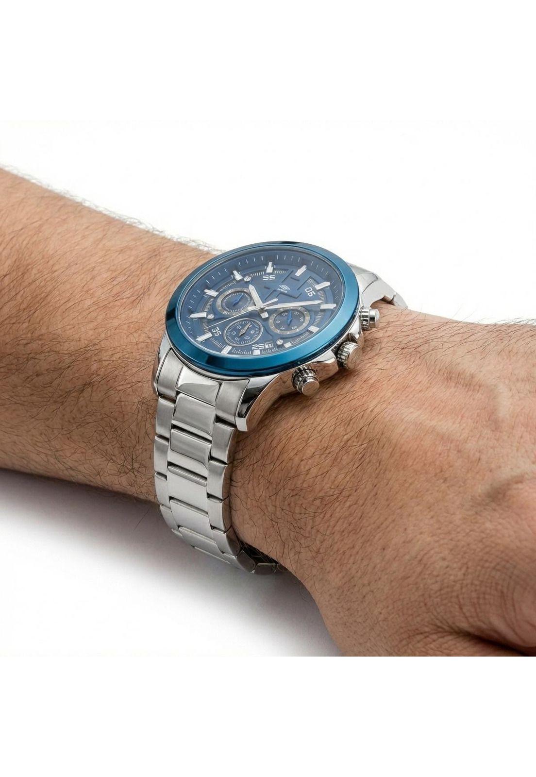 Reloj Análogo Hombre Umbro Plus Plateado UMBP-1500-102-3