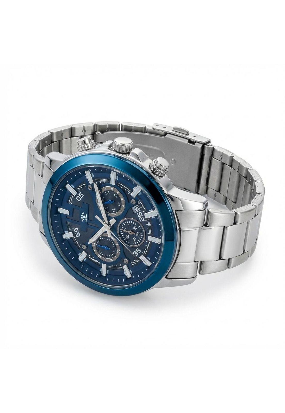 Reloj Análogo Hombre Umbro Plus Plateado UMBP-1500-102-5