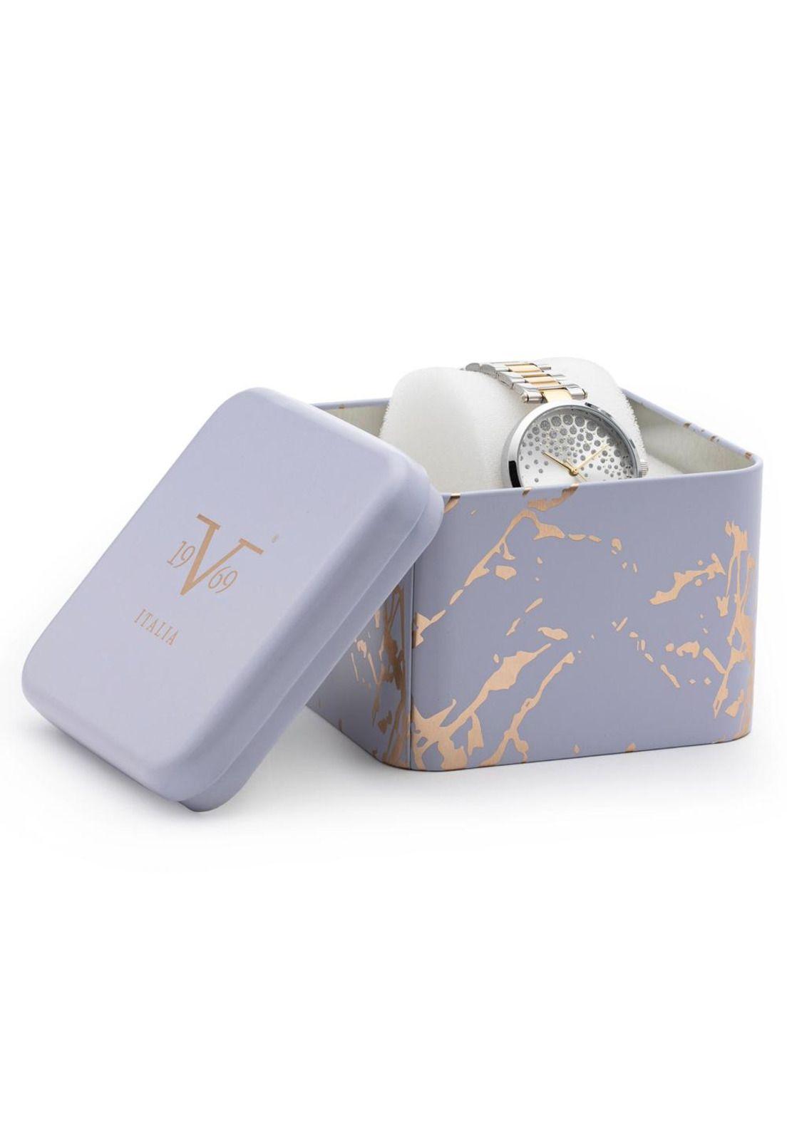 Reloj 19v69 Italia V1969-223-4 Plateado Mujer-3