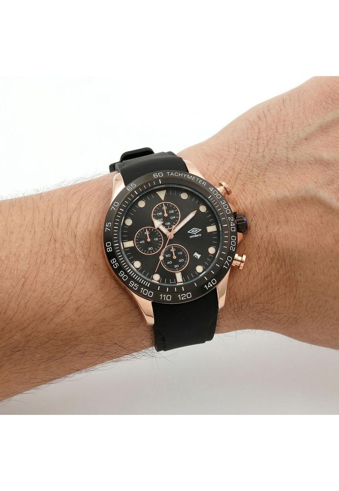 Reloj Análogo Hombre Umbro Plus Negro UMBP-1500-113-2