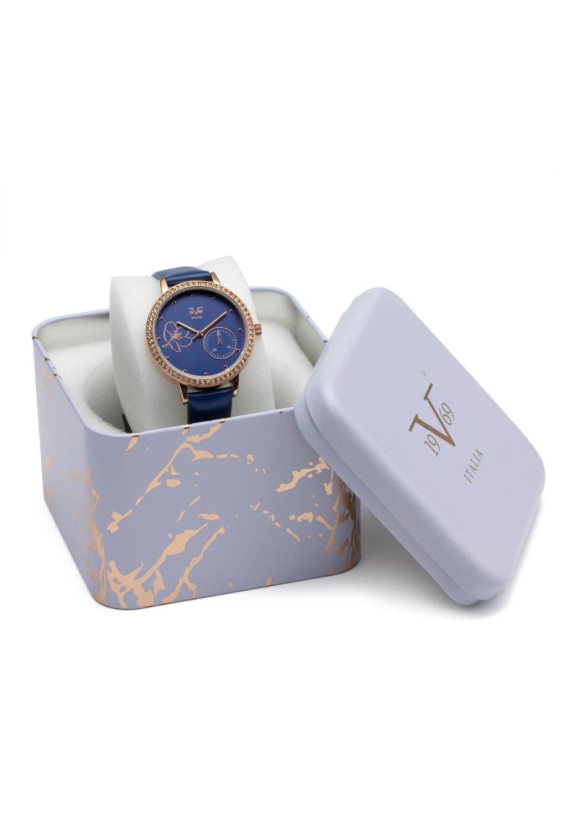 Reloj 19v69 Italia V1969-234-4 Azul Mujer-3