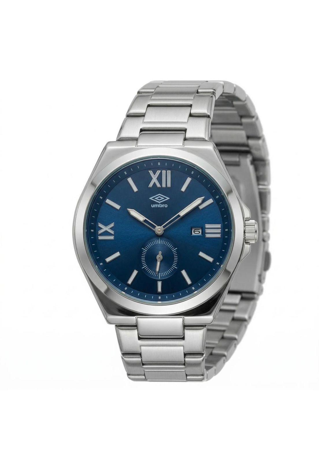 Reloj Análogo Hombre Umbro Plus Plateado UMBP-1500-211-1