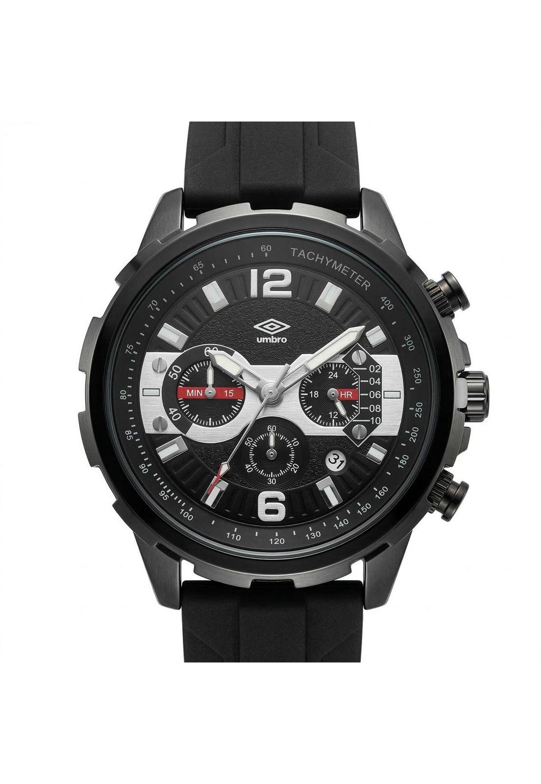 Reloj Análogo Hombre Umbro Plus Negro UMBP-1500-193-0