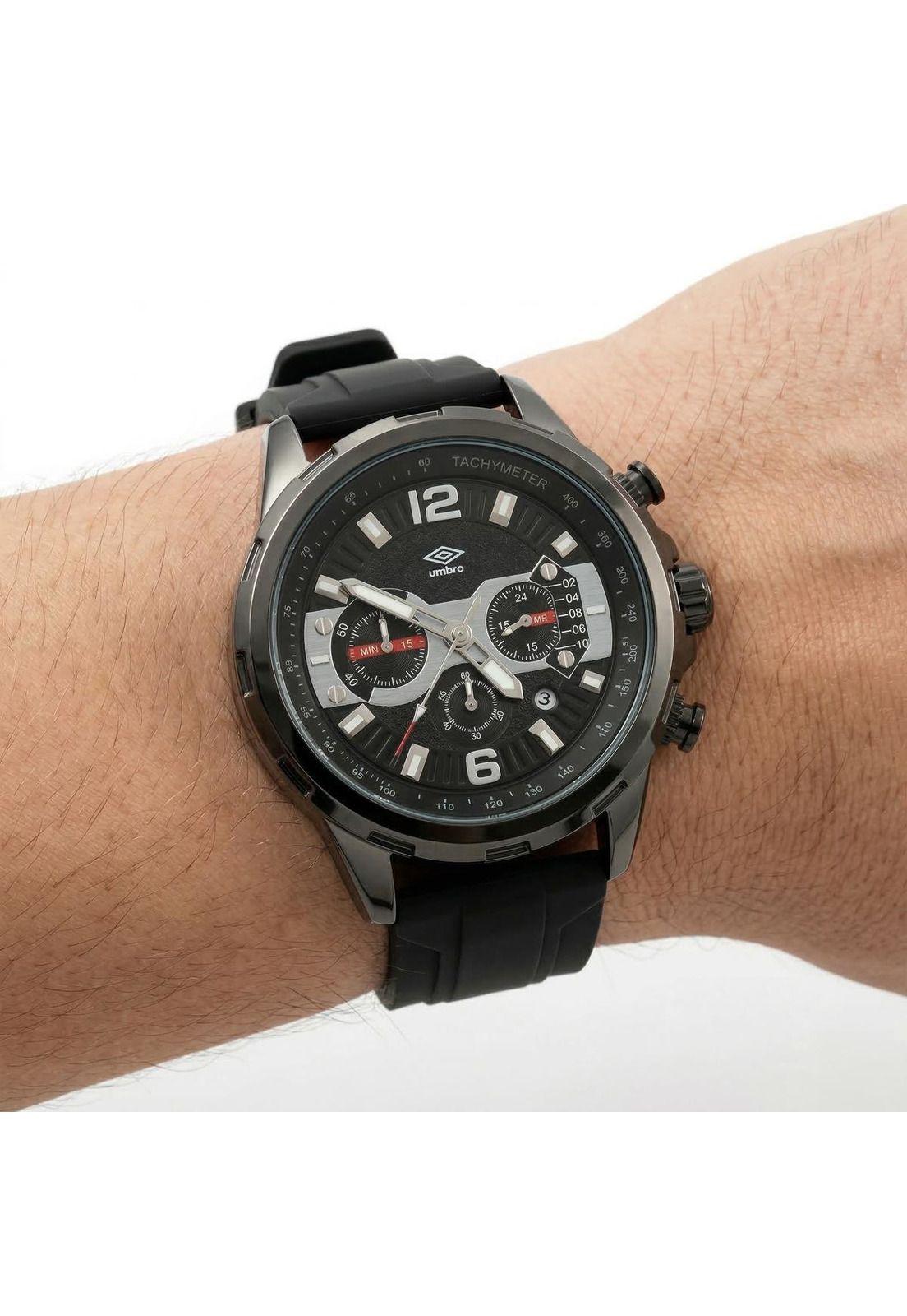 Reloj Análogo Hombre Umbro Plus Negro UMBP-1500-193-2