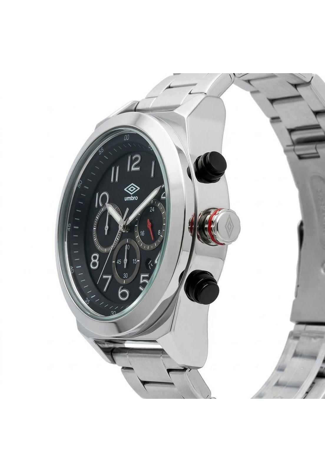 Reloj Análogo Hombre Umbro Plus Plateado UMBP-1500-124-1