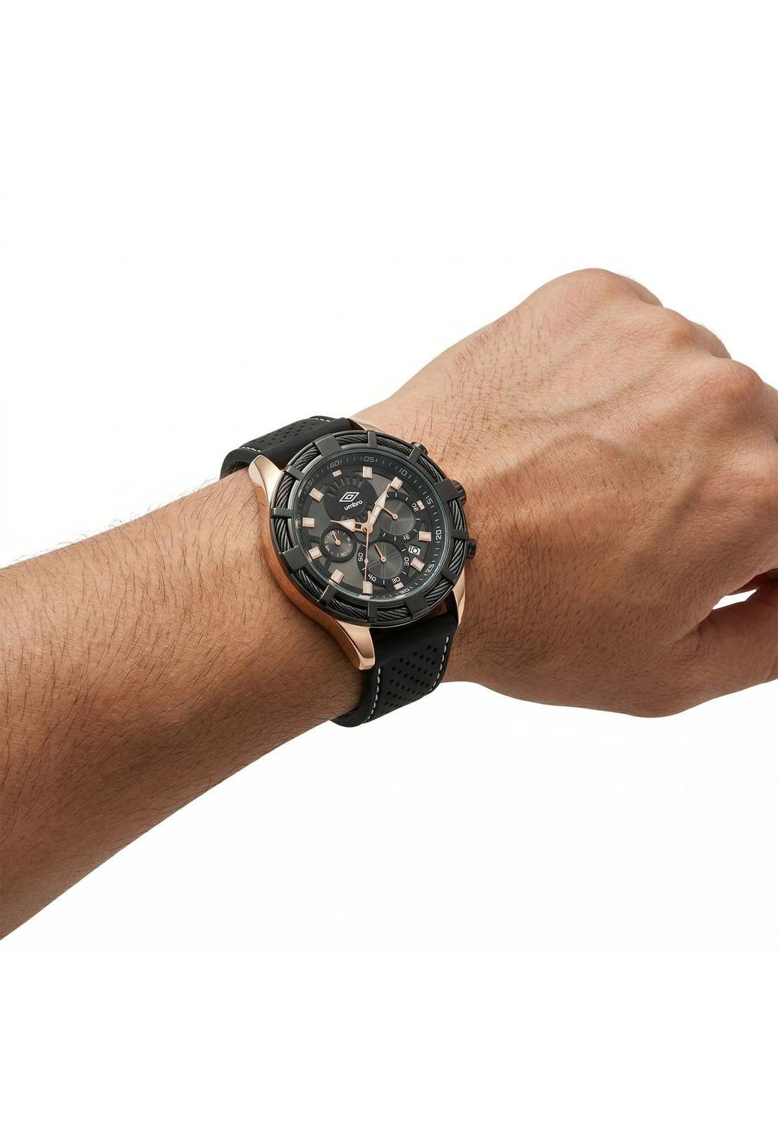 Reloj Análogo Hombre Umbro Plus Negro UMBP-1500-65-3