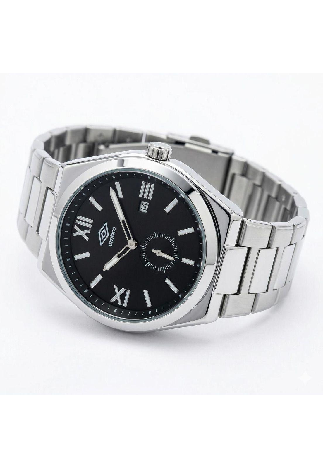 Reloj Análogo Hombre Umbro Plus Plateado UMBP-1500-210-1